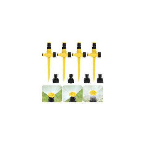 4er-Set 360°-Automatikregner – Verstellbarer Regner mit Sprühnebel – Rasen- und Gartenbewässerungssystem – Schnellanschluss – Automatische Gartenbewässerung (1/5)