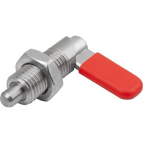 KIPP Sperrriegel D12 M20 Form D Gewindehülse Edelstahl blank (1/3)
