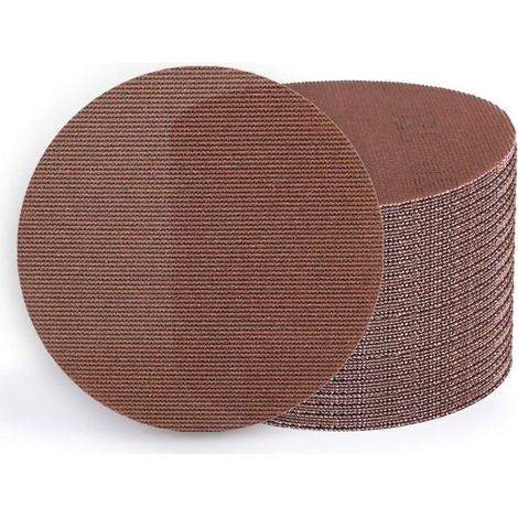 50 Pcs Disque Abrasif Maille 125Mm,Papier À Poncer 120 Grain[BI70] (1/5)