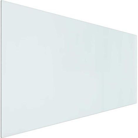 Panneau arrière de cheminée en verre transparent, 120 x 60 cm (1/5)