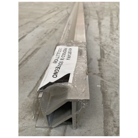 Jeu de 2 rails alu longueur 2m pour fixation de 2 capteurs solaires TSOL (version1) EMAT 5000-297