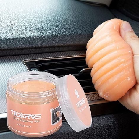 Gel nettoyant poussière universel pour intérieur voiture, clavier, électronique (1/5)