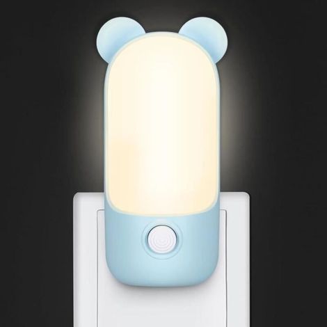 Veilleuse Prise Electrique, Veilleuse pour Enfants avec 2 Modes, LED Lampe de Nuit Allaitement pour Décoration de Chambre (1/4)