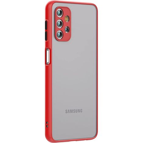 CUSTODIA PER SAMSUNG GALAXY A33 5G CUSTODIA RETRO OPACO ROSSO SM-A336E + VETRO (1/3)
