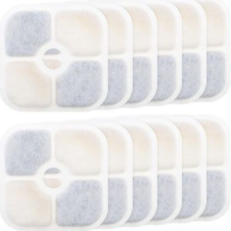 Pet Water Fountain Filters, Pack of 12, Compatible with Catit PIXI 43717 Cat Water Fountain, Pet Water Fountain Accessories (1/5)