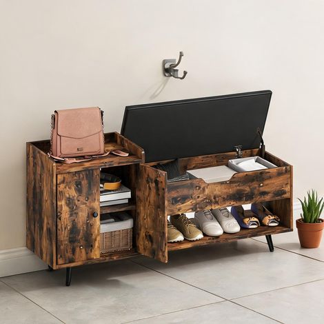 Console en melamina de Madera Cuero Sintético 127 x 35 x 59 cm (1/5)