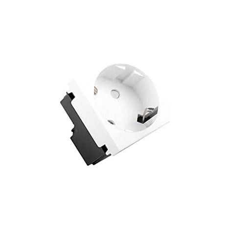 Lanberg AC-4545SW-F-W prise ofF-Type courant White (1/3)