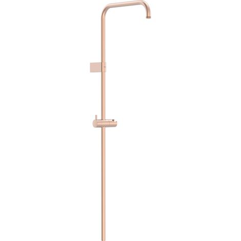 TRES 03463501OPM OVER-WALL Barra De Ducha Larga Adaptable A Grifo Termostático Mural Con Conexión Compatible Oro Rosa Mate - ref: 03463501OPM