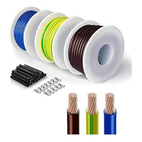 H07V-K 1,5mm² Kit 3 Coloris, 3 x 6m (1/5)