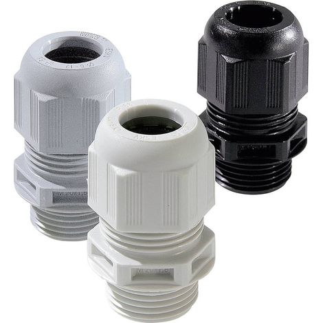 [GEBRAUCHT] B-Ware Wiska Eskv L 16 Kabelverschraubung M16 Polyamid Licht Grau Ral 7035 50 St.