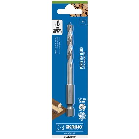 PUNTA RETTIFICATA PER LEGNO Ø 6 x L.110 mm - cf. da 1 pezzo