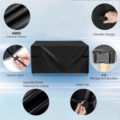Housse de protection - - 180x120x74cm - Imperméable - Résistant aux déchirures - Protection intempéries (1/4)
