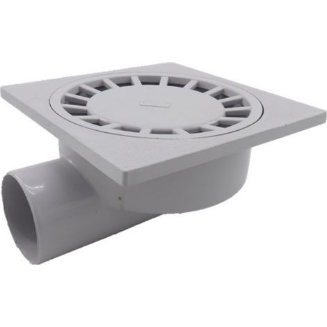 X Sortie Siphon de Sol Salle de Bains Humide Douche Pvc-blanc 200mm 75mm Plastique Pvc Blanc (1/5)