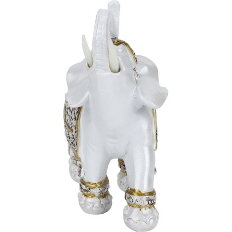 Niedliche Tierfigur aus Kunstharz, Dekorative Statue für Zuhause - Goldene Porzellanblume (Modell J16221) (1/5)