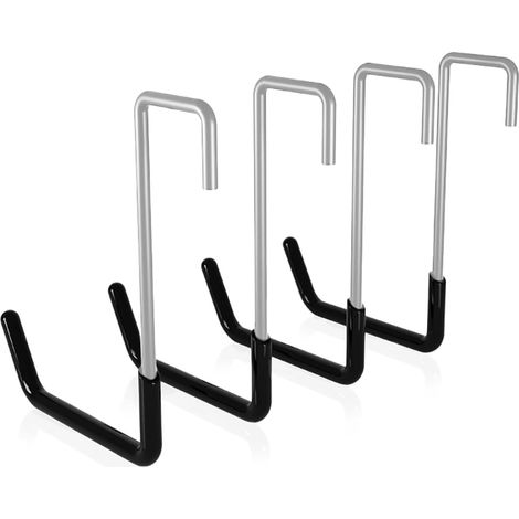 Lot de 4 crochet muraux en S pour garage - Crochets de suspension universels - Échelle, plantes
