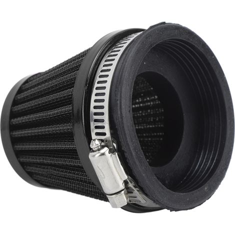 Filtre à air de 60 mm à fixation par collier, protection moteur, filtre d'admission d'air pour moto tout-terrain, quad, VTT, noir (1/5)
