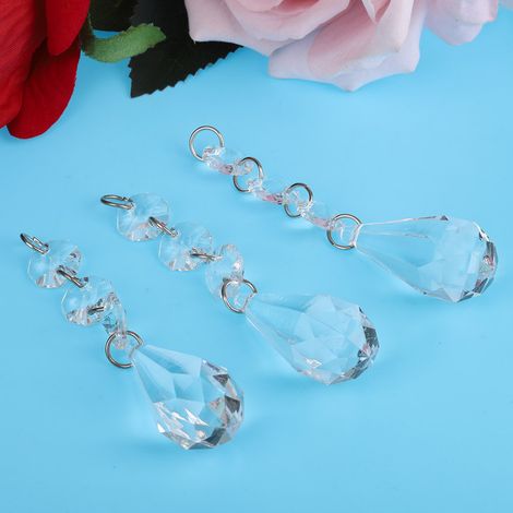 Transparente Acrylkugel als Anhänger zum Aufhängen, zur Dekoration, als Ornament, Accessoire (F) (1/5)