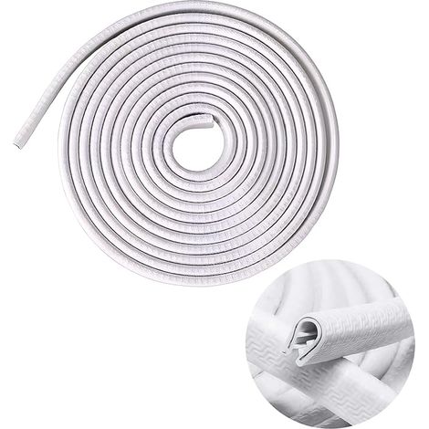 Protege Portiere Voiture, 3M Joint Porte Voiture, Car Edge Trim Seal Pad de Protection Forme U, Convient Plupart Voitures (Blanc) (1/4)