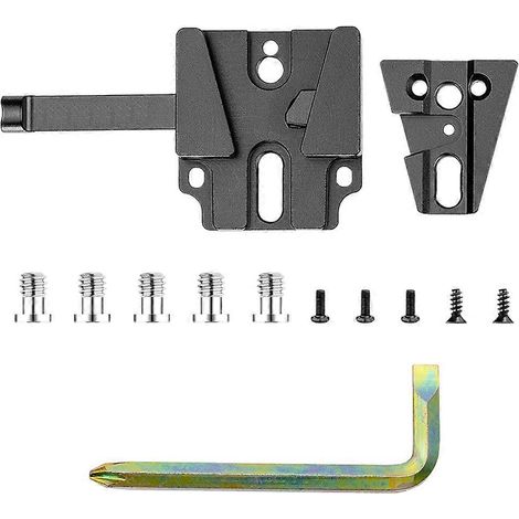 Station de base CNC en aluminium à monture V, plaque rapide V-Lock avec bloc triangulaire Arca, B (1/5)