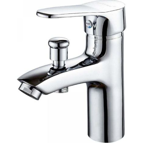 Robinet de baignoire, robinet mitigeur monotrou pour eau chaude et froide, mitigeur de douche en alliage, robinet de douche de salle de bain