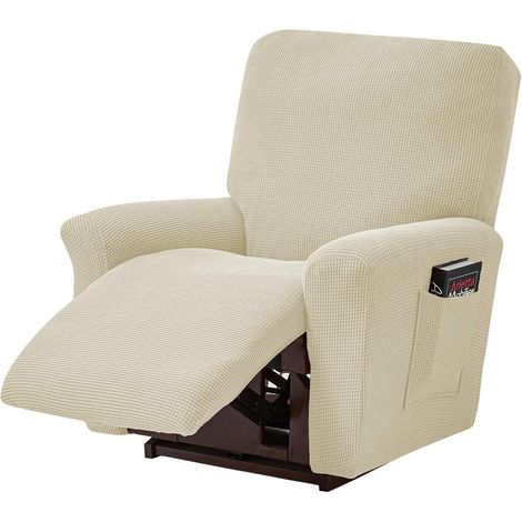 Housse extensible pour fauteuil relax 76-96 cm (Gris) (1/5)
