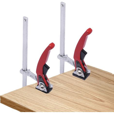 Jeu de serre-joints à cliquet, Force de serrage 220 kg, Diamètre de serrage 200 mm, Profondeur de serrage 60 mm, Nombre de pièces 2, Taille du produit 24,5 cm x 8,7 cm (1/5)