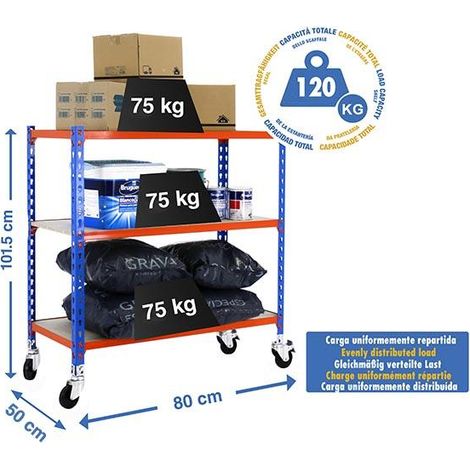 Simonrack Maderclick Mobile Mini 3/500 Metallregal