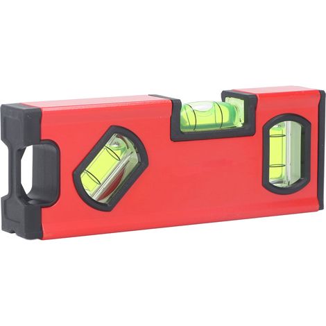 Règle de niveau à bulles multifonction 15 cm en alliage d'aluminium magnétique pour menuiserie outil de mesure de poche (1/5)