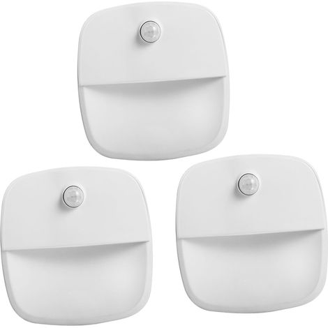 Veilleuse LED Intelligente Lot de 3, Détection de Mouvement