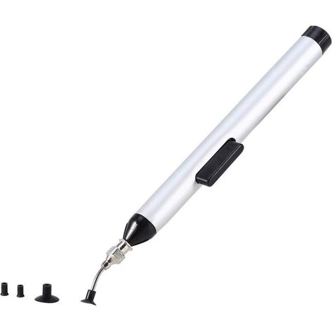 Ventouse Manuelle de Soudure, 1Pc Soudure Pompe À Dessouder Ventouse Ic Smd Dissolvant de Soudage Sous Vide Stylo D’Aspiration Avec 3Mm 6Mm 10Mm 3 Pointes