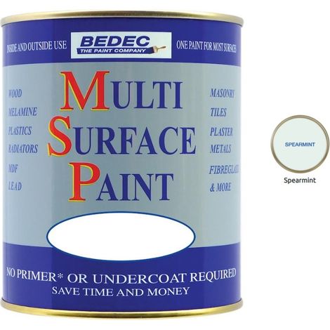 Bedec Multi Surface Paint - Satin - Spearmint - 2.5L