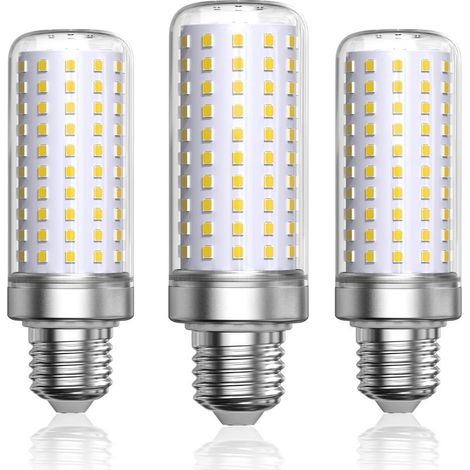 Ampoule Maïs LED E27 Blanc Froid 6000K, 1800LM, Équivaut à Ampoule Halogène 200W Lampe,Ampoules Maïs Lampe Led E27 pour salon, lustre, porche (Non dimmable,Lot de 3) (1/5)