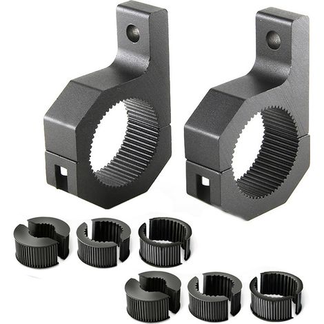 Support de montage de barre lumineuse LED tout-terrain, 2 pièces, support de fouet en aluminium pour ATV UTV pour guidon et Cages à roulettes de 1.0/1.5/1.75/2 pouces (1/5)