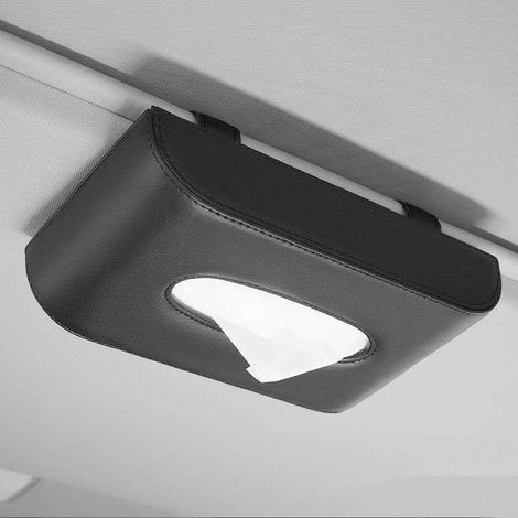 Großvolumige Auto-Taschentuchbox, verschleißfest, einfach zu montieren, geeignet für Sonnenblenden und Taschentuchspender im Auto.