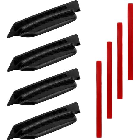4pcs Protection Anti Pluie Caméra de Recul, 7,5x1,25x1,16cm Housse de Protection Camera Recul en ABS Durable pour Accessoires Extérieurs Automobiles(Noir) (1/5)