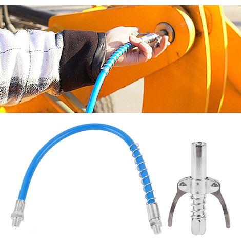 Injecteur de graisse haute pression à pince + tuyau de 40 cm (1/5)