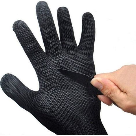 Anti-coupures Gants de Protection, résistant à la Chaleur Gants de Travail de sécurité Compatible avec la Viande de Coupe et de Bois à découper, ustensile de Cuisine Homme/Femme 1 Paire (1/4)