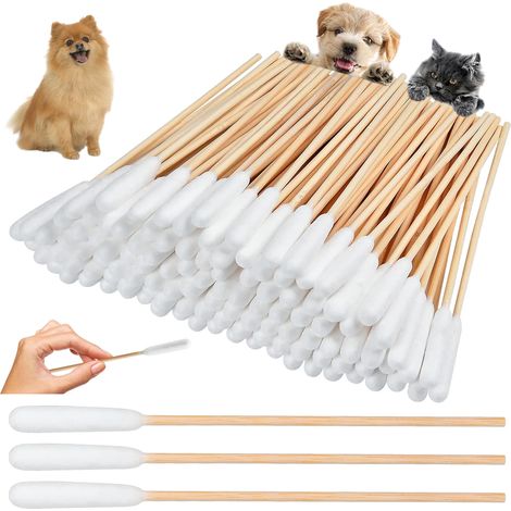 50pcs Pet Cotton Swabs (1/5)
