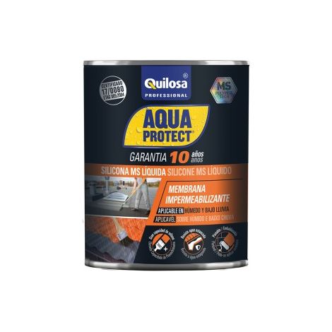 Aquaprotect wasserfestes Flüssigsilikon 1K grau QUILOSA 10042281