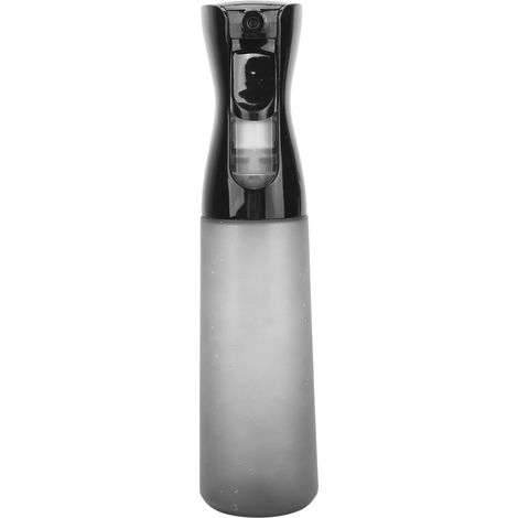 Flacon pulvérisateur 300 ml pour coiffure, brume ultra fine, idéal jardinage et coiffure, noir. (1/5)