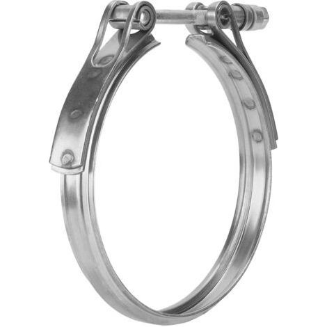 Collier de Serrage en V pour Turbocompresseur, 186917, 140-150mm/5.5-5.9in Remplacement de Collier de Serrage en V D'échappement de Turbocompresseur de Voiture pour Holset HX52 HX55 (1/5)