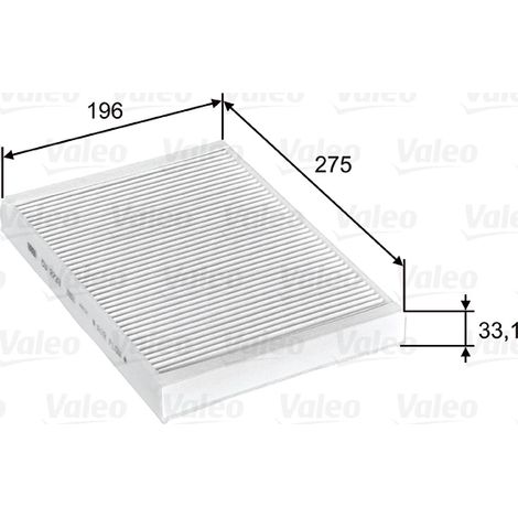 Filtre, air de l'habitacle Valeo 715597 CITROËN 1609999080 30733892 30733894