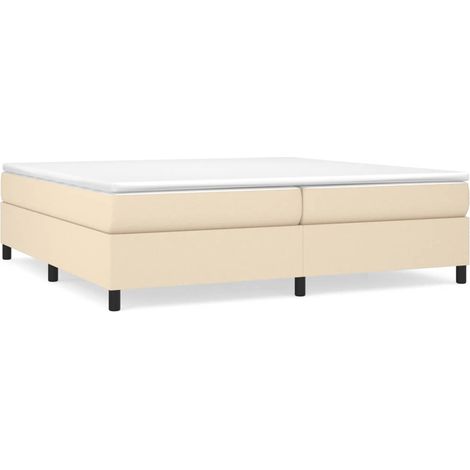 Maison Exclusive - Boxspringbettgestell Creme 200x200 cm Stoff