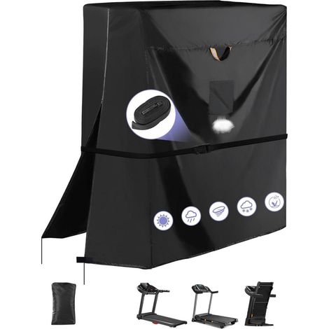 Housse de tapis de course universelle 420D, imperméable, anti-UV, avec fermeture éclair et cordon de serrage (1/5)