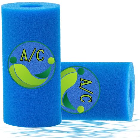 2 Éponges Filtrantes Type A – Lavables pour Piscine Spa Jacuzzi (1/5)