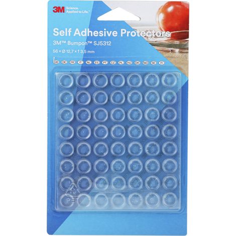 Butée adhésive Adhésif 3M Cylindrique 12.7mm en PUR ( Prix pour Sachet de 56 ) (1/5)