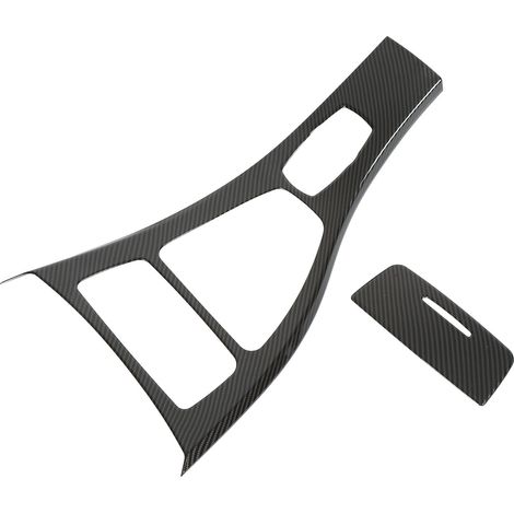 Centre de commande habillage panneau levier de vitesse fibre carbone adhésif décoratif pour BMW Série 3 E90 2008-2012 kit autocollant (1/5)