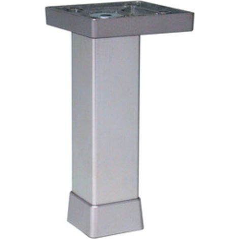 12PZ PIEDINO ALLUMINIO ARGENTO 100 MM ART.P0702-Z (1/2)