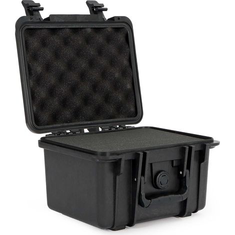 Wiltec Valigetta rigida universale impermeabile 27 x 23,1 x 18 cm, Custodia porta attrezzi in plastica PP antiurto e fibra di vetro