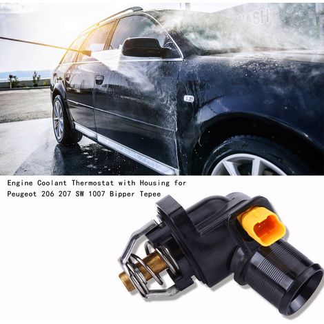 Kühlthermostat mit Gehäuse für Peugeot 206, 207 SW, 1007, Bipper, Tepee – Teilenummer 1336Z2, Motorersatzteil, Temperaturregelung, Gitter, integrierte Dichtung. (1/5)